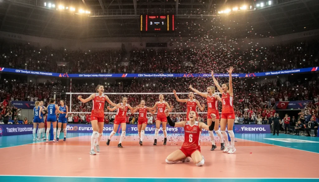 A Milli Voleybol Takımımız Almanya Engelini Kayıpsız Geçti